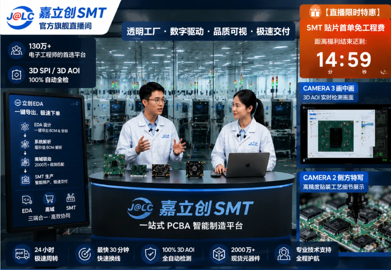嘉立创 SMT 官方直播间